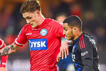 Sonne jugó en dura derrota del Silkeborg