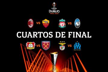 ¡Grandes duelos! Así se jugarán los cuartos de final de la Europa League