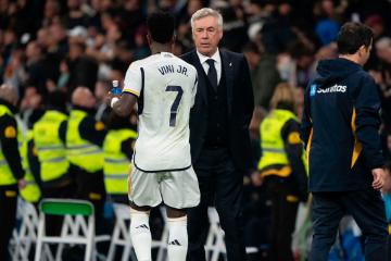 Ancelotti: “Nunca he visto un futbolista tan perseguido como Vinicius”