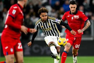 Juventus igualó a dos con Atalanta y se aleja del líder, Inter de Milán