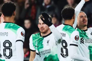 Liverpool aplastó por 4-1 a Sparta Praga por la ida de la Europa League