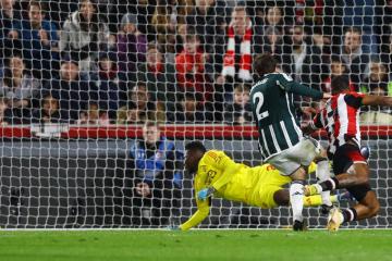Manchester United empató de visita frente a Brentford