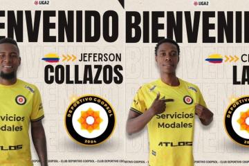 ¡Se sigue armando! Coopsol anunció a los colombianos Collazos y Lasso como nuevos 'jales'