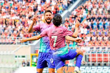 ¡Baile rossonero! AC Milan goleó por 3-0 a Lecce en la Serie A