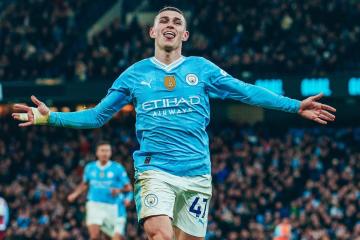 Manchester City goleó por 4-1 al Aston Villa