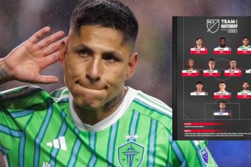 Raúl Ruidiaz fue incluido en el once ideal de la fecha en la MLS
