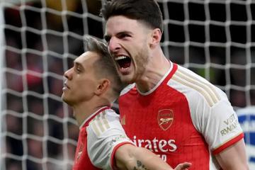 Arsenal goleó por 5-0 a Chelsea y se colocó en lo más alto de la Premier League