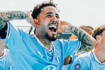 Peña fue titular en goleada del Malmö