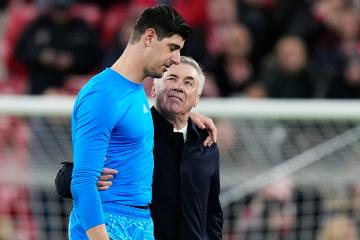 Courtois podría volver a jugar la próxima semana ante Cádiz