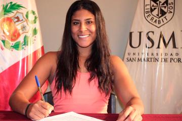 Brenda Lobatón renovó su vínculo con la U. San Martín