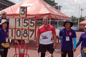 Carlos Felipa se llevó la medalla de oro  en Meeting de Occidente 2024 de paraatletismo