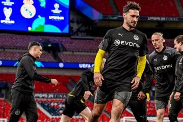 Borussia Dortmund también entrenó en Wembley antes de la final de la Champions League