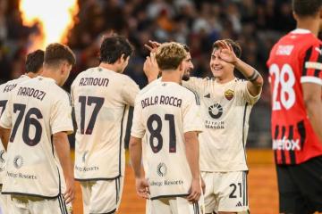 AS Roma goleó por 5-2 a AC Milán en partido amistoso jugado en Australia