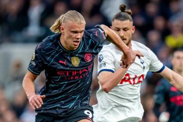 Manchester City venció 2-0 a Tottenham y es líder de la Premier League a falta de una fecha