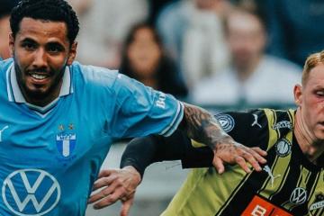 Con Peña,  Malmö igualó 2-2 con Hacken y es líder en Suecia