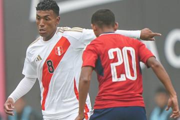 (FOTOS) Selección sub 20 se impuso por 1-0 a Costa Rica en amistoso