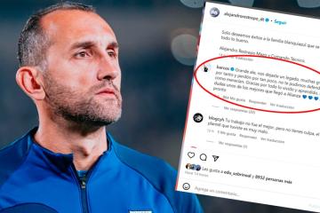 Barcos a Restrepo: "Muchas gracias por tanto y perdón por tan poco"