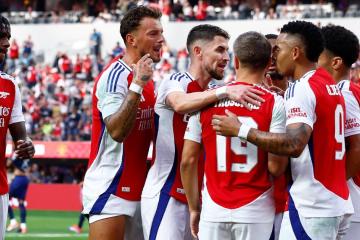 Arsenal venció al Manchester United en amistoso