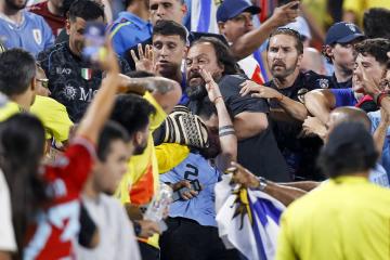 Conmebol abrió investigación por la pelea en el partido entre Uruguay y Colombia