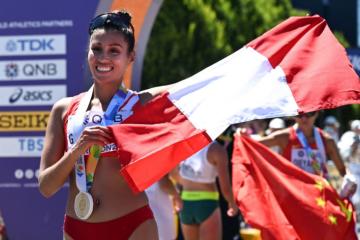 Kimberly García: "Estoy emocionada, y tranquila de llegar a Francia, con ganas de  dar lo mejor en esta competencia"