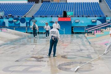 París 2024: Skateboarding fue postergado para el lunes por mal tiempo