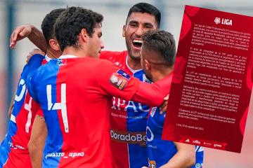 Liga Profesional emitió comunicado con respecto a los hechos en el Boys vs. Mannucci