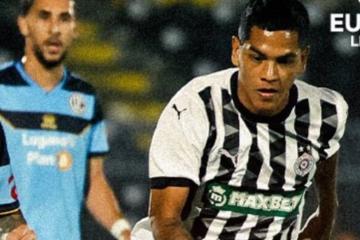 Con Grimaldo, Partizan perdió por 1-0 con Lugano de Suiza por la fase previa de la Europa League