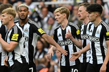 Newcastle goleó por 4-0 a Girona en partido amistoso