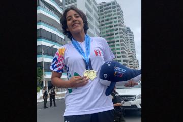 Trujillana Nathaniel Puntillo logró dos medallas de oro en Aguas Abiertas en Copa Pacífico en Ecuador