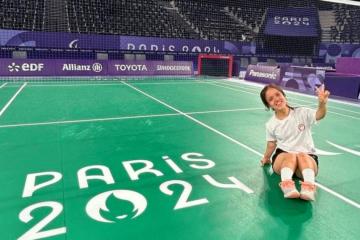 Póveda logró su primer triunfo en parabádminton en París 2024