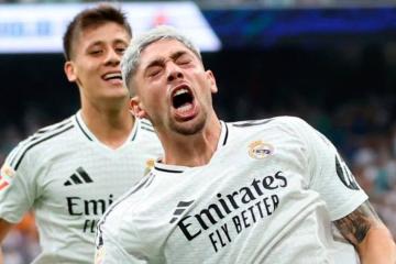 Real Madrid goleó al Real Valladolid en el Bernabéu