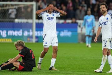 Sin López por expulsión, Copenhague perdió por 2-1 con Midtjylland por la liga danesa