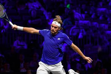 Stéfanos Tsitsipas le dio el primer punto a Europa en la Laver Cup