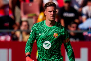 Marc Ter Stegen fue operado tras su rotura del tendón rotuliano de la rodilla derecha