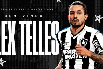Alex Telles fue presentado como nuevo jugador de Botafogo