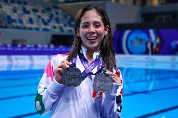 Camila Coronado consiguió la primera medalla de Perú en el Sudamericano de Deportes Acuáticos