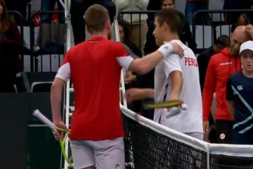 Bueno cayó ante Bertola y Suiza sumó su cuarto punto en serie de Copa Davis
