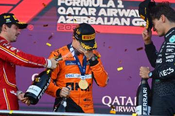 Piastri se quedó con el Gran Premio de Azerbaiyán