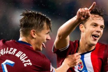 Con gol de Haaland, Noruega venció a Austria