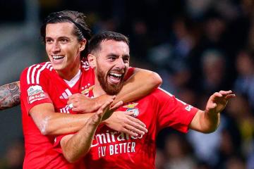 Benfica goleó a Boavista por la Liga de Portugal