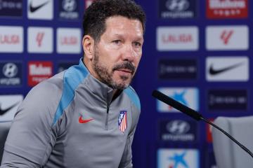 Simeone sobre carga de partidos: "Solo los futbolistas pueden cambiar esto"