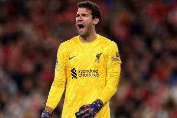 Alisson será baja en Liverpool por seis semanas