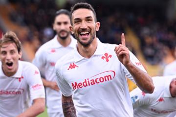 Fiorentina goleó por 6-0 de visita a Lecce