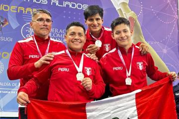 Selección peruana de gimnasia logró cuatro medallas en Sudamericano de Trampolín