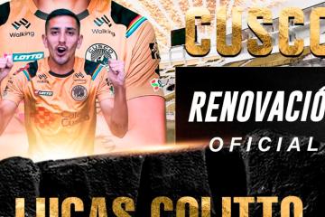 Uno más: Lucas Colitto renovó contrato con Cusco FC
