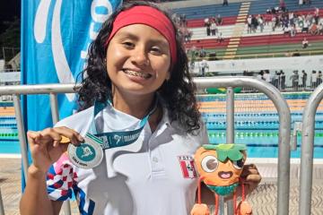 Nadadora Yasmin Silva logró la plata en Sudamericano Absoluto de Colombia