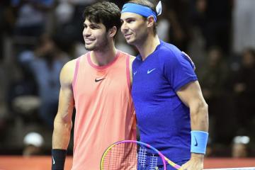 Alcaraz superó a Nadal en el Six Kings Slam