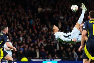Con Ronaldo, Portugal empató sin goles con Escocia por la UEFA Nations League