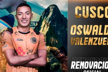 Oswaldo Valenzuela renovó su vínculo con Cusco FC