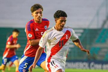 ¡Nueva caída! Perú cayó ante Chile por Sudamericano Sub 15